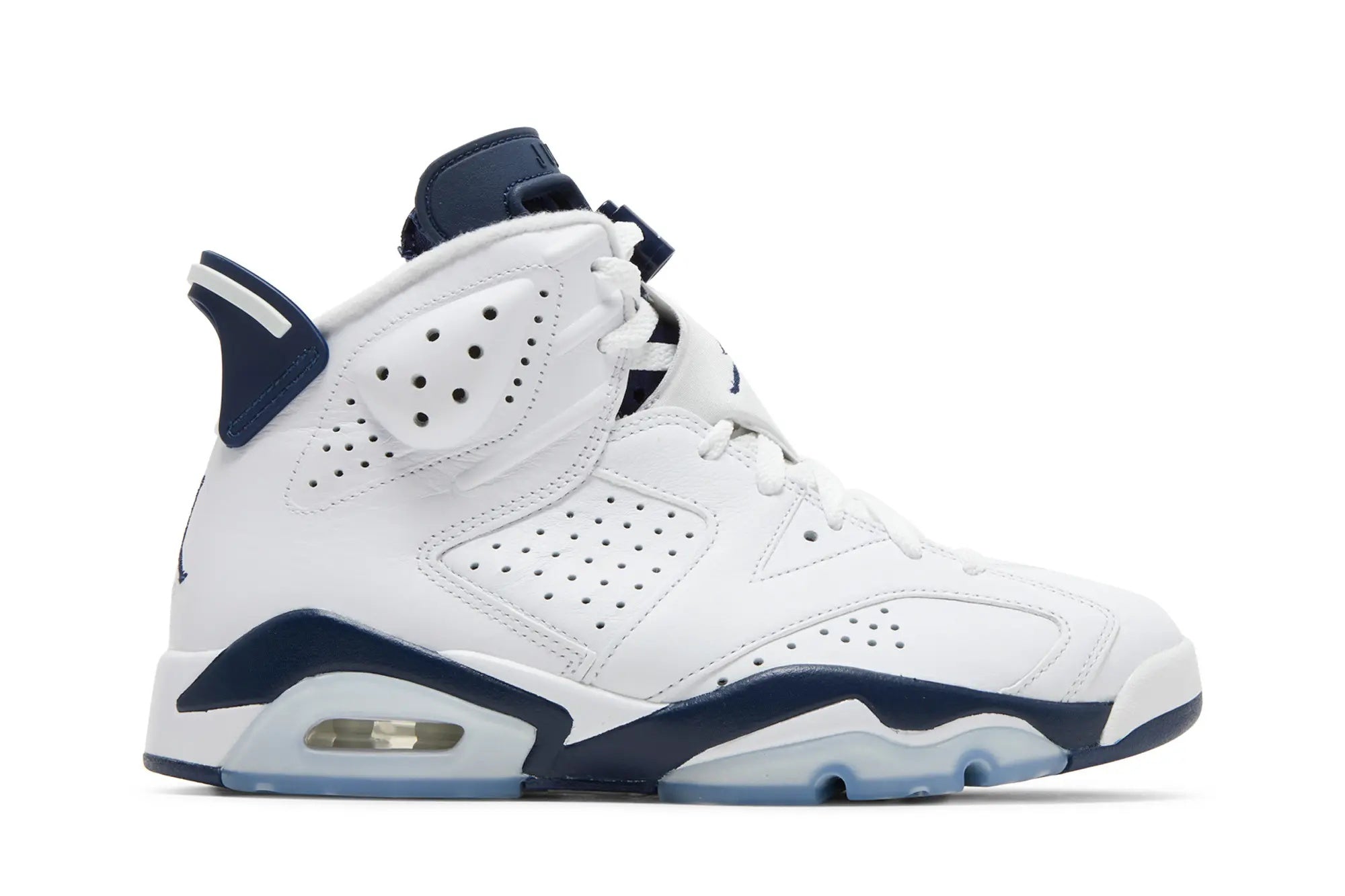 Jordan 6 Retro 'Midnight Navy' 2022 - White & Navy Blue Classic Sneaker