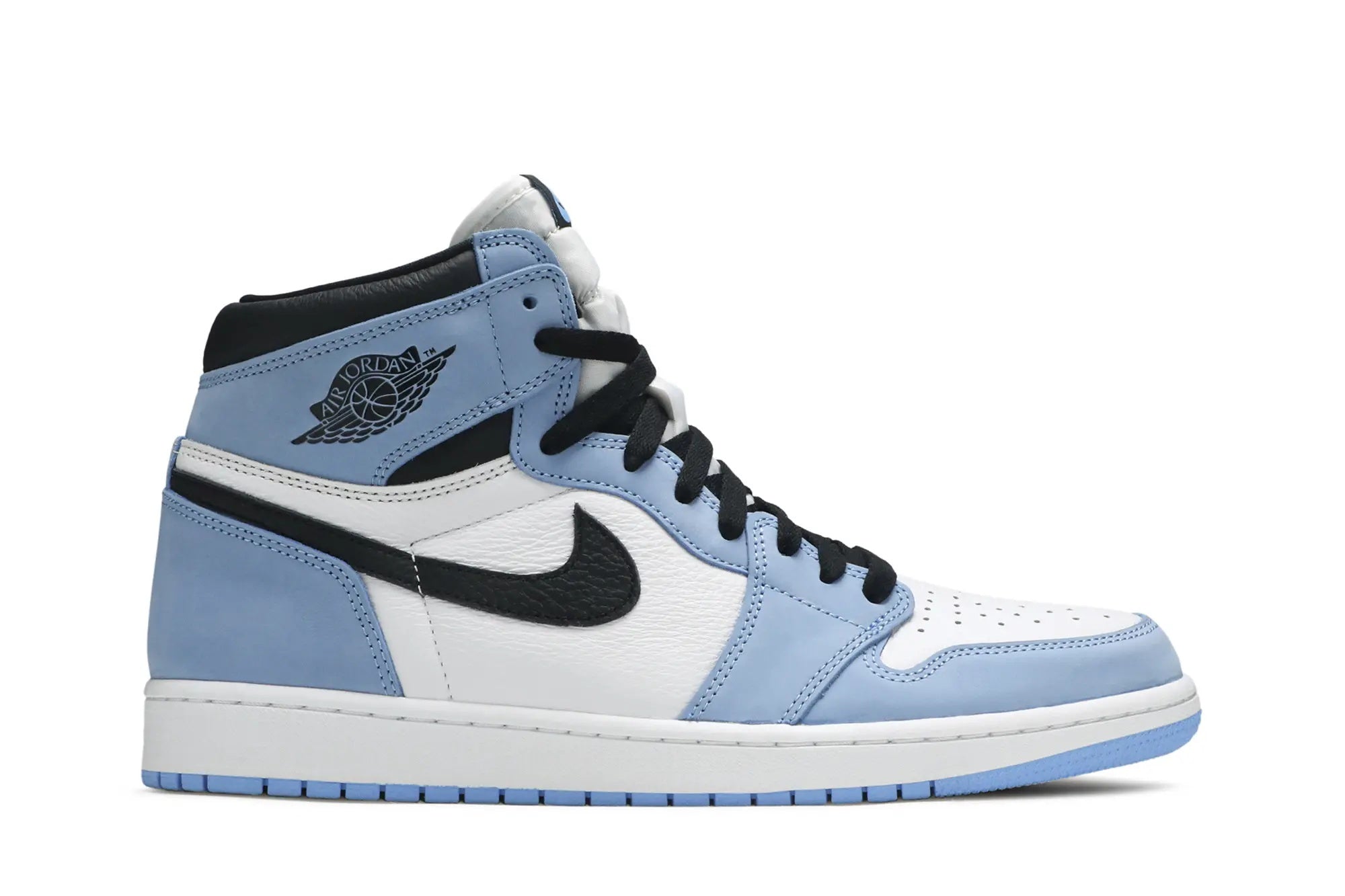 Jordan 1 Retro High OG 'University Blue' - Classic UNC-Inspired Leather Sneaker