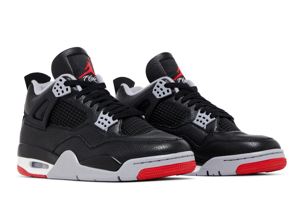 Jordan 4 Retro 'Bred Reimagined' - Black Leather Edition