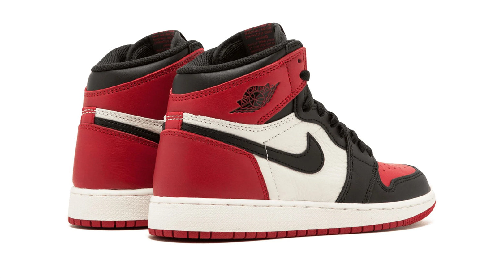 Jordan 1 Retro High Bred Toe - Iconic Black Toe & Bred Fusion