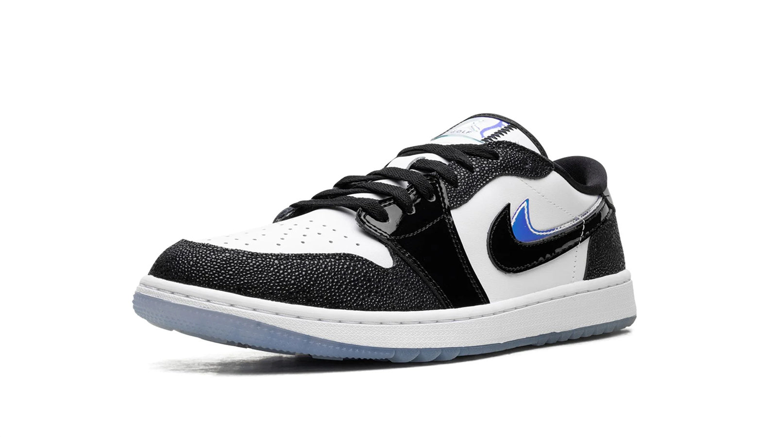 Air Jordan 1 Low Golf 'Endless Pursuit' - White & Black with Iridescent Details