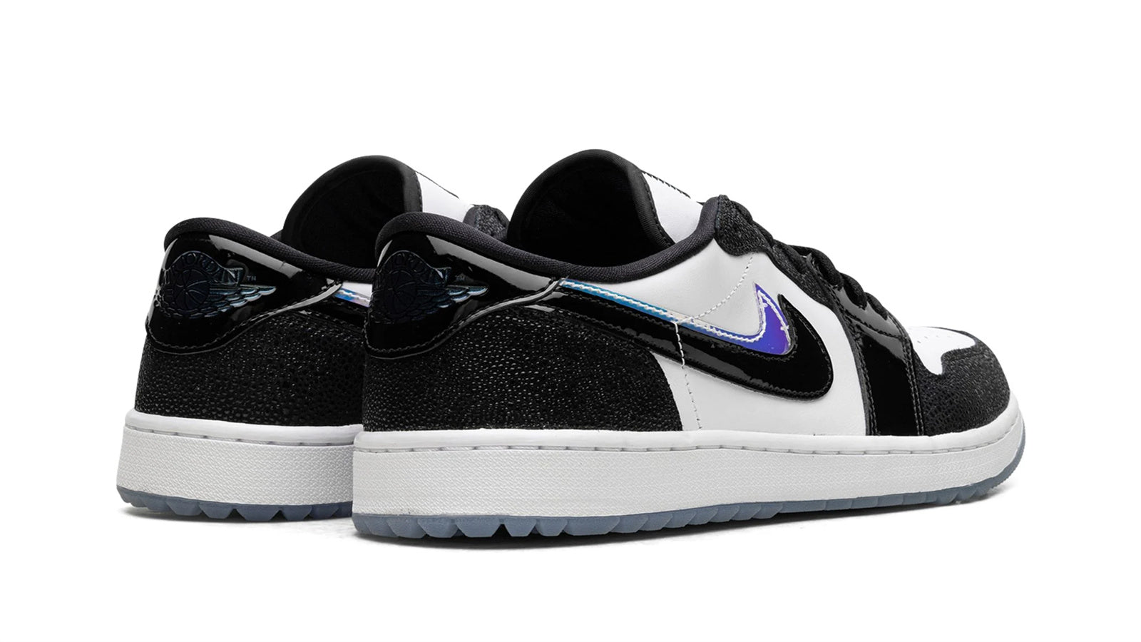 Air Jordan 1 Low Golf 'Endless Pursuit' - White & Black with Iridescent Details