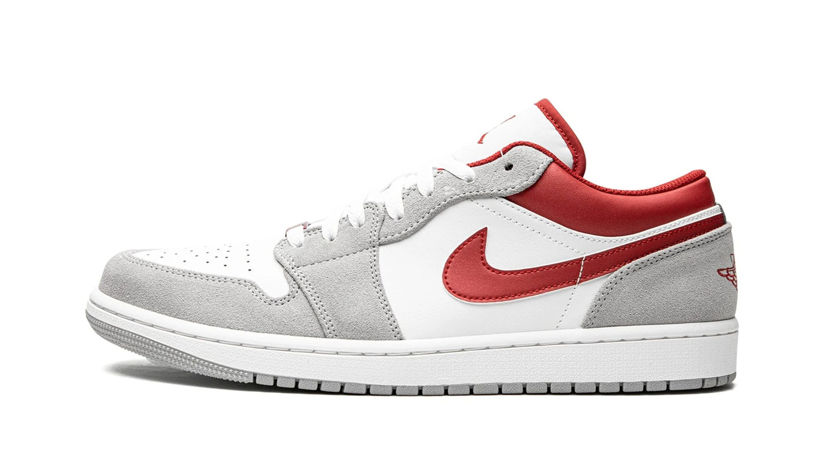 Air Jordan 1 Low SE White Grey Red - Classic Colorway Sneaker