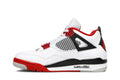 Air Jordan 4 Retro OG Fire Red 2020 - Classic White Leather Sneaker