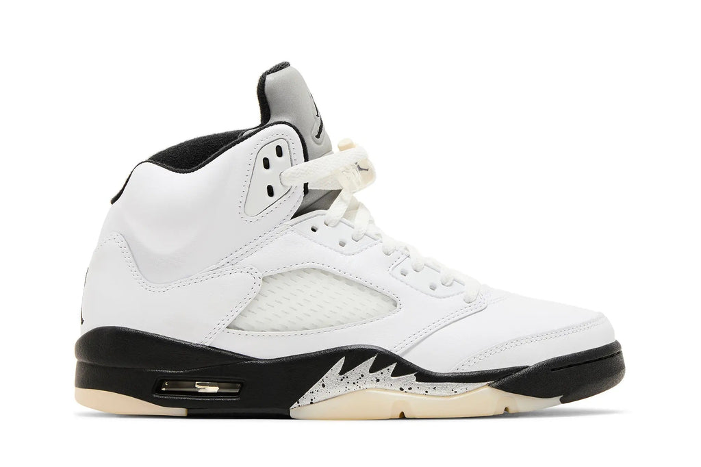 Jordan 5 Retro 'White Black' - Reverse Metallic Colorway