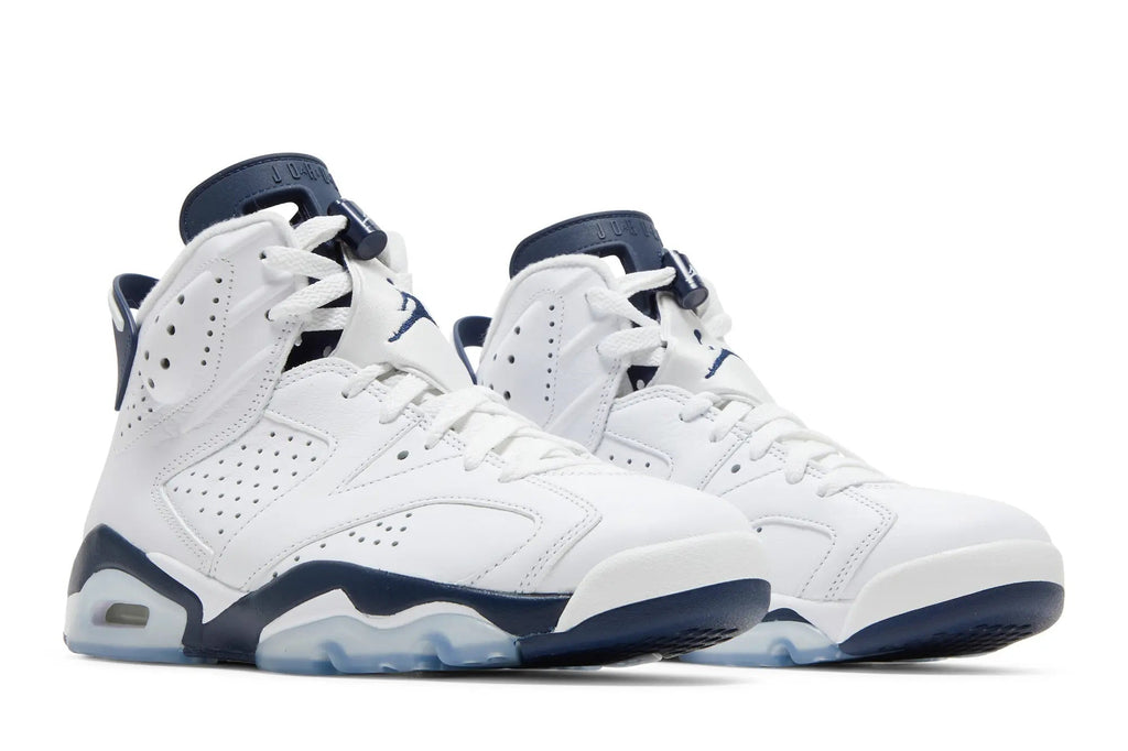 Jordan 6 Retro 'Midnight Navy' 2022 - White & Navy Blue Classic Sneaker