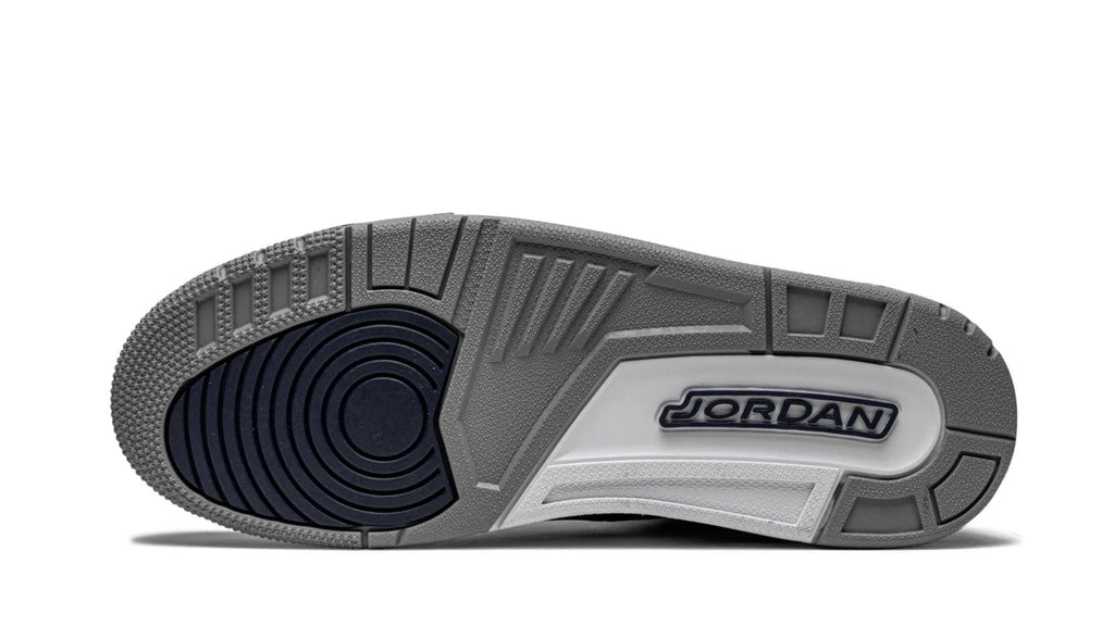 Air Jordan 3 Retro Georgetown - Midnight Navy Cement Grey College Basketball Inspired Sneaker
