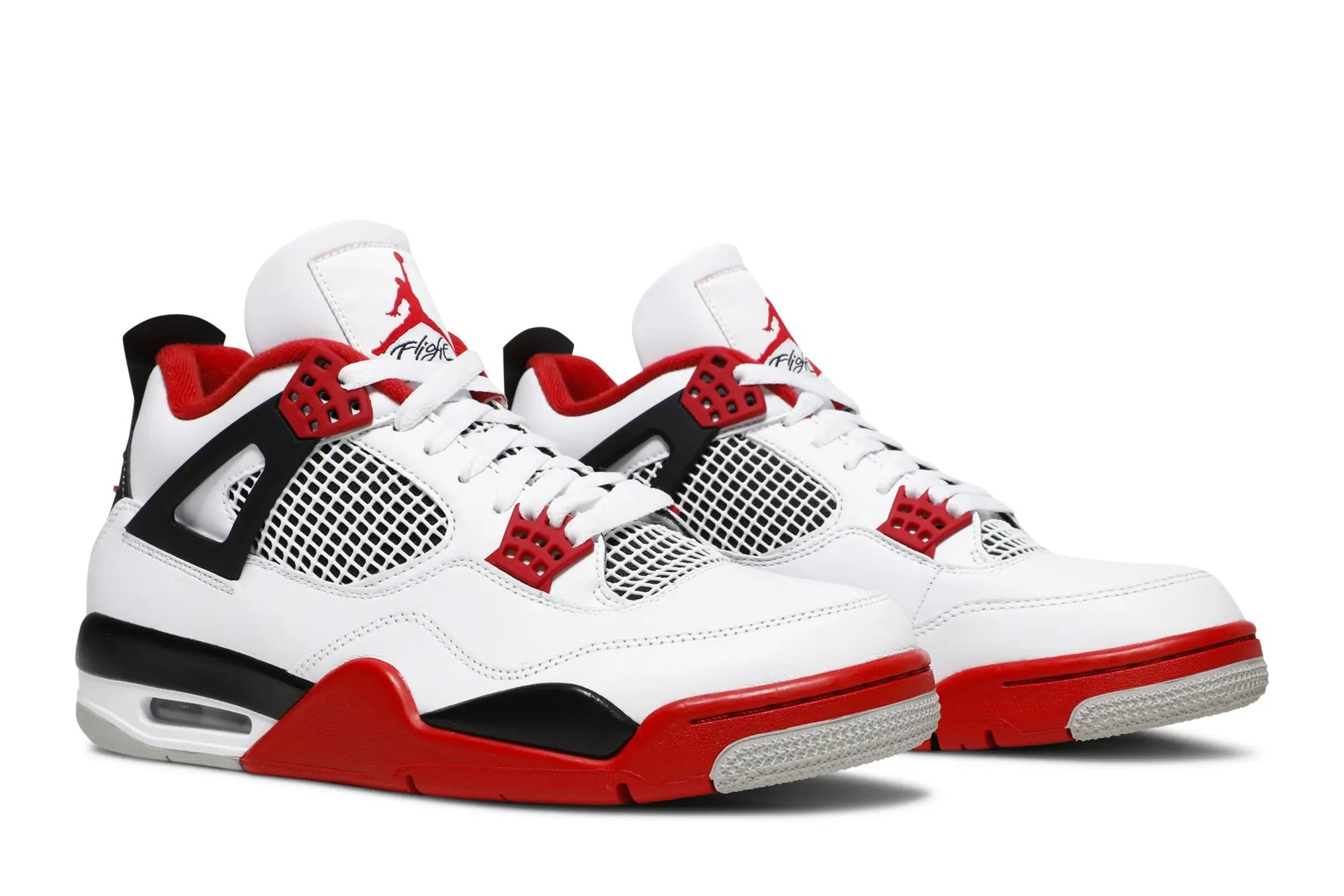 Air Jordan 4 Retro OG Fire Red 2020 - Classic White Leather Sneaker