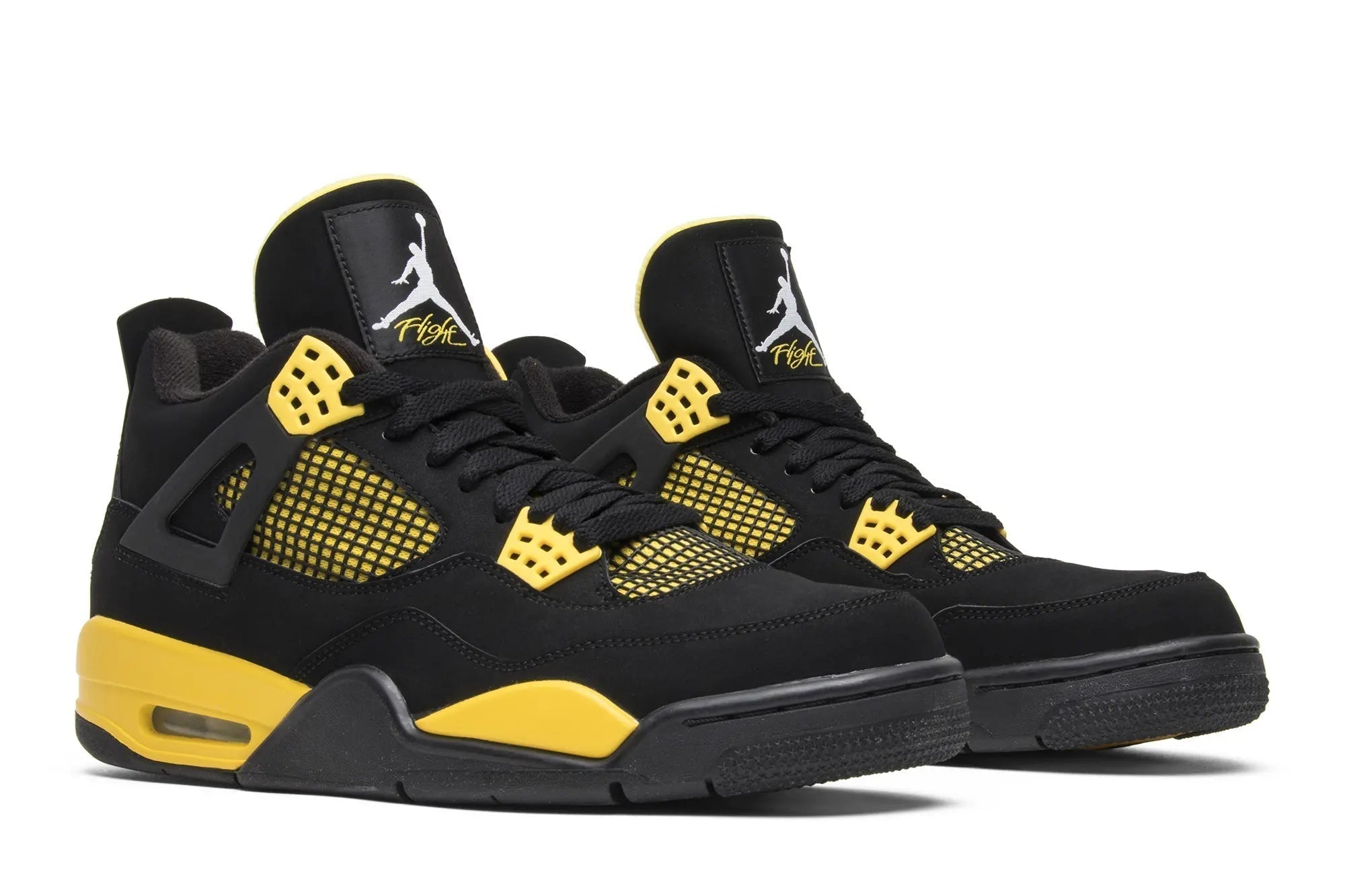 Air Jordan 4 Retro 'Thunder' 2012 Black Tour Yellow