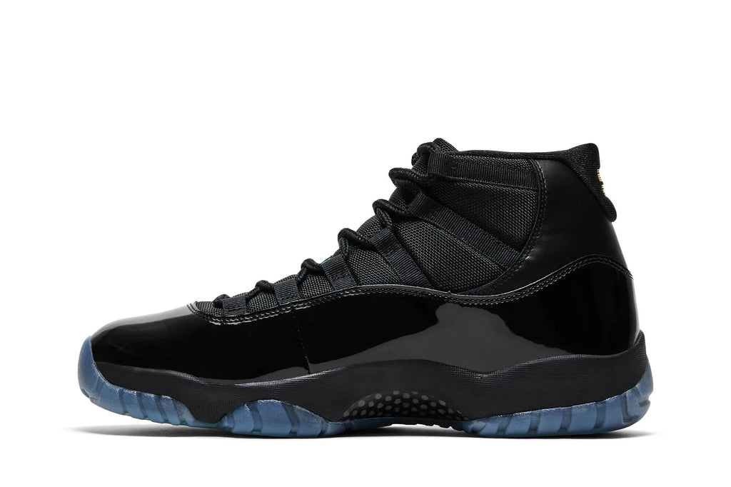 Jordan 11 Retro 'Gamma Blue' 2025 - Black Patent Leather Basketball Shoes