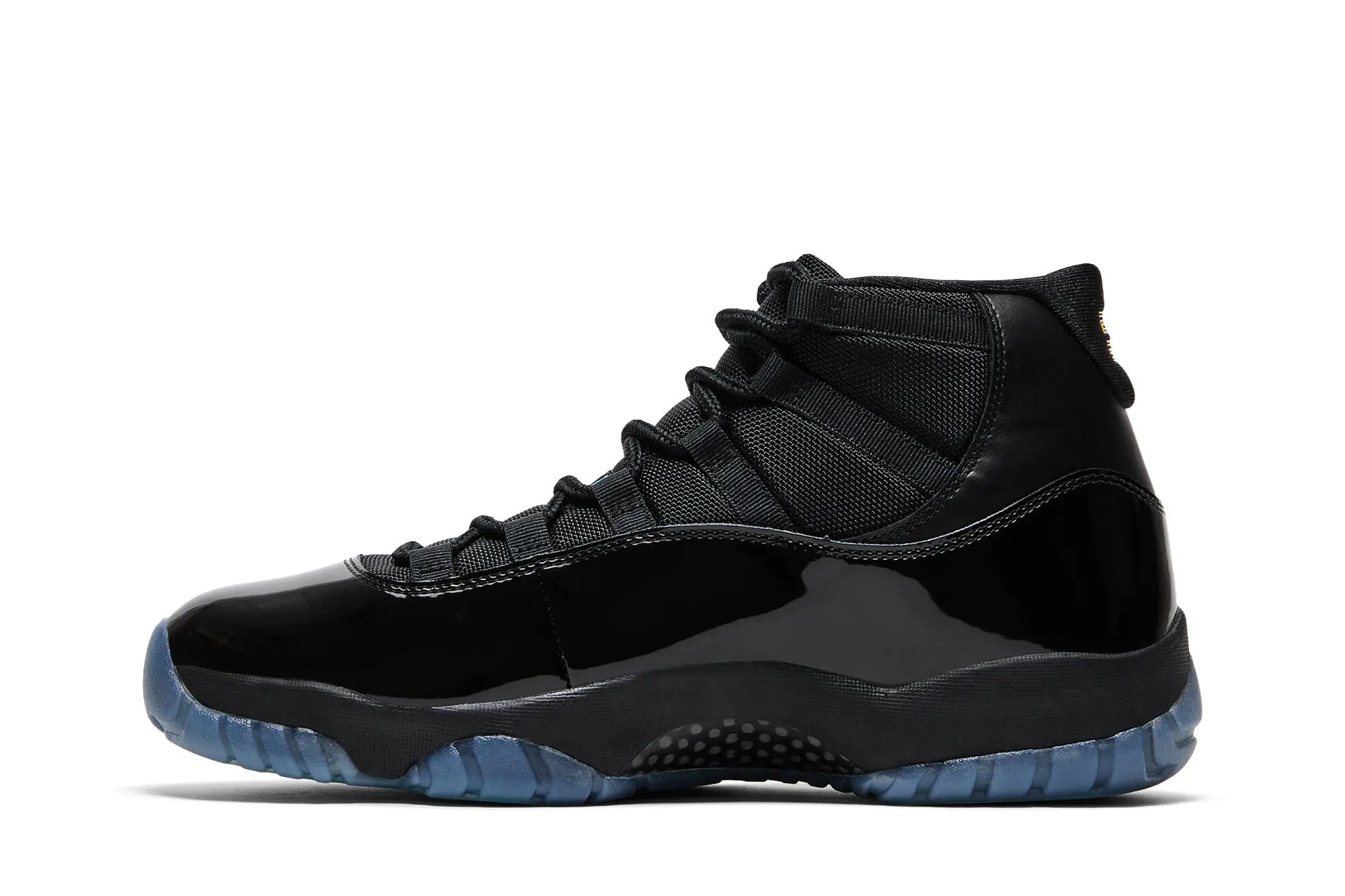 Jordan 11 Retro 'Gamma Blue' 2025 - Black Patent Leather Basketball Shoes