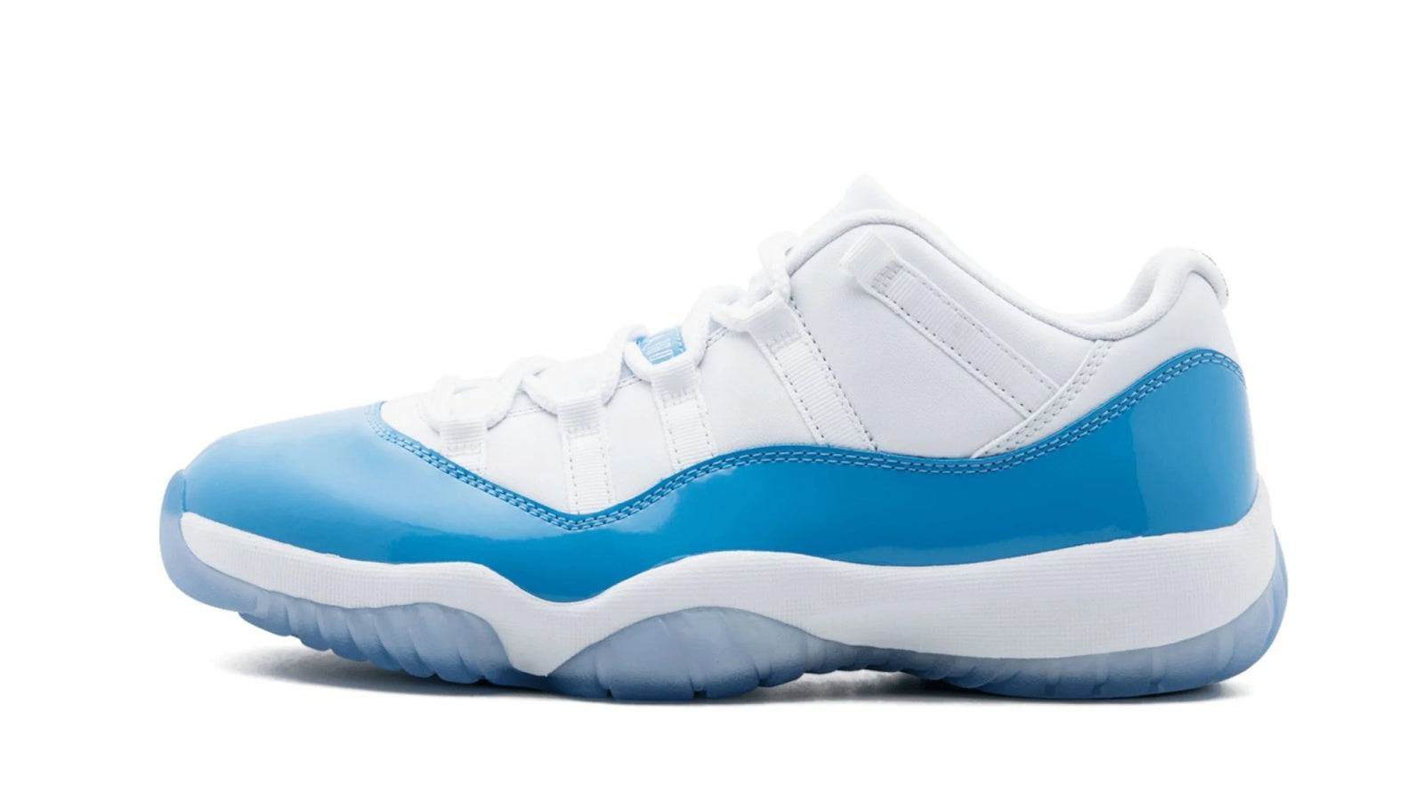 Air Jordan 11 Retro Low UNC - University Blue Patent Leather Sneaker