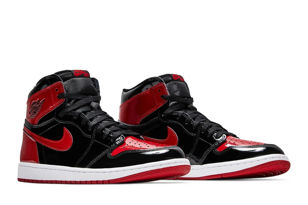 Jordan 1 Retro High OG Patent Bred - Black & Varsity Red