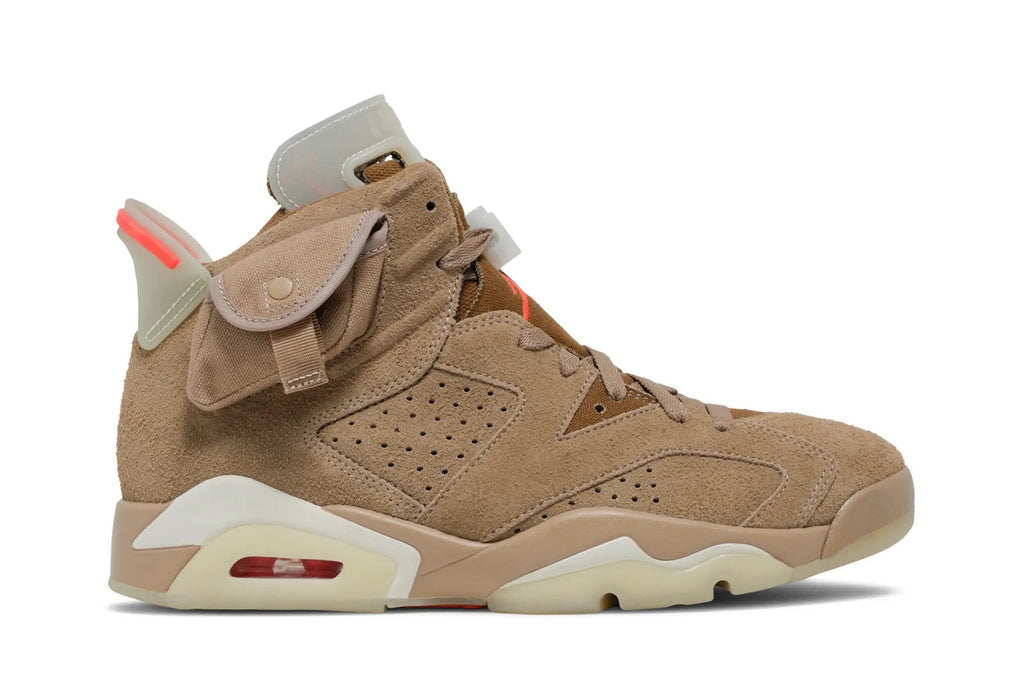 Travis Scott x Jordan 6 Retro 'British Khaki' - Cactus Jack Collaboration
