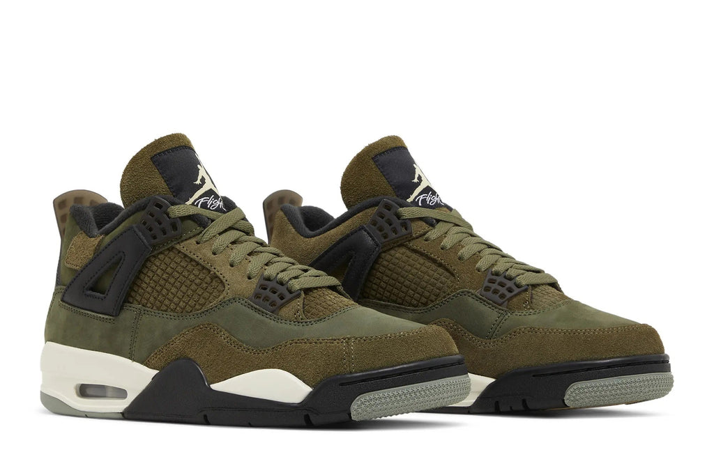 Jordan 4 Retro SE Craft 'Olive' - Premium Nubuck & Suede Sneaker