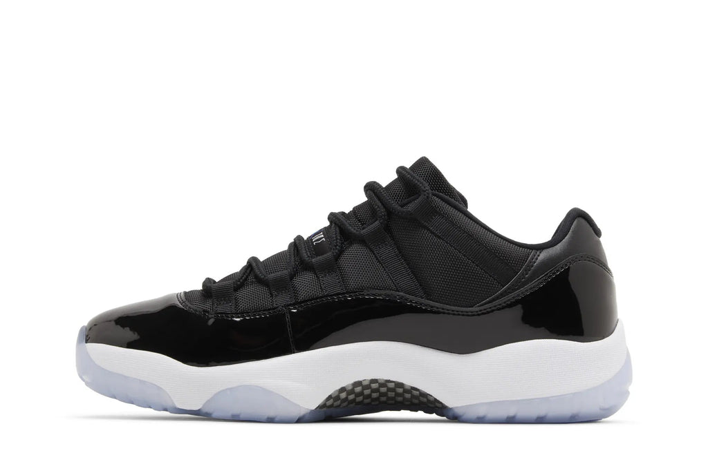 Jordan 11 Retro Low 'Space Jam' - Black Patent Leather Sneakers with Air Cushioning