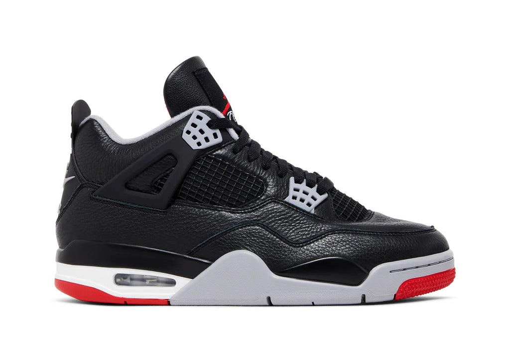 Jordan 4 Retro 'Bred Reimagined' - Black Leather Edition