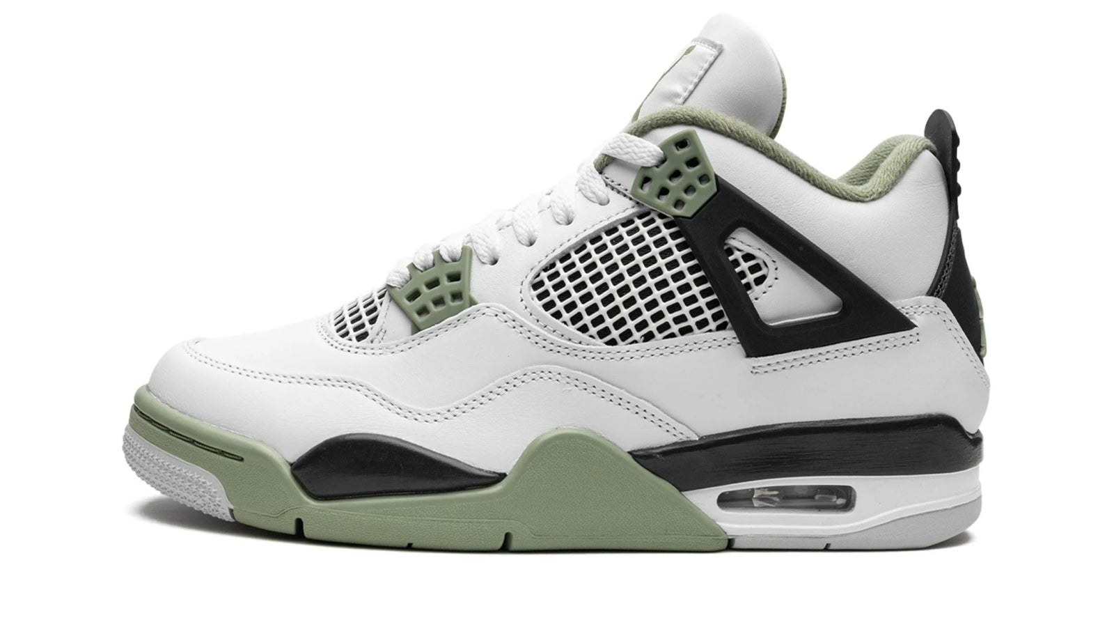 Women's Air Jordan 4 Retro "Seafoam Oil Green" - Classic Sneaker with Minty Accents