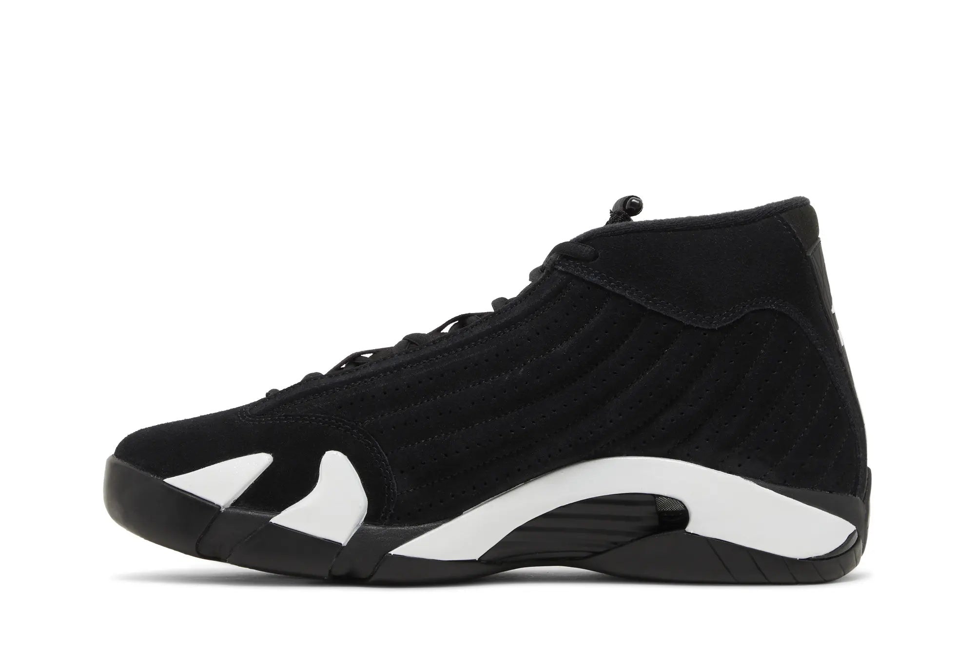 Jordan 14 Retro Black White - Classic Two-Tone Design with Zoom Air Cushioning