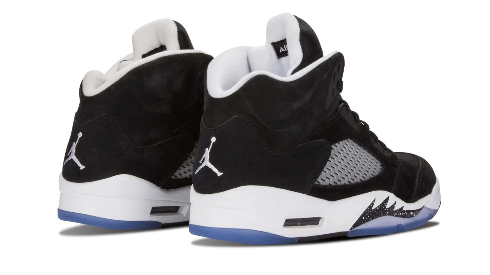 Air Jordan 5 Retro "Oreo" - Black Nubuck with White Shark Teeth