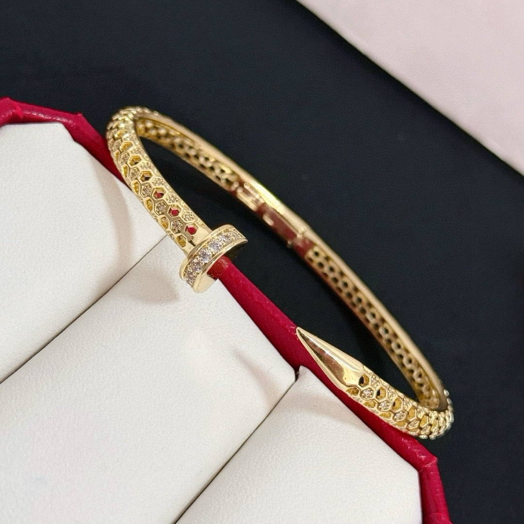 Diamond-Set Love Bracelet | Bold Lines | Timeless Classic
