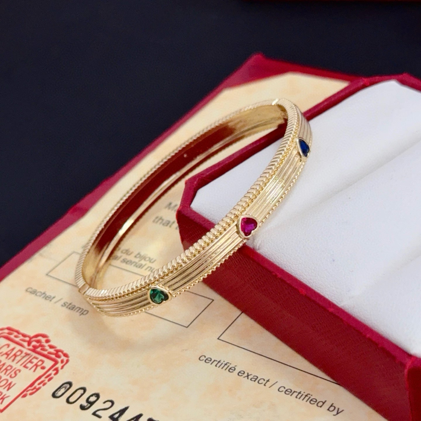 Colored Diamond Panther Bracelet | Premium V-Gold
